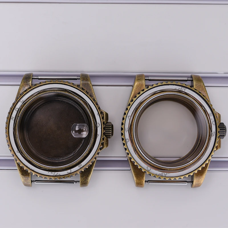 40mm Vintage Bronze Watch Case Sapphire Crystal Waterproof For GMT SUB Seiko NH34 NH35 NH36 NH38 Automatic Movement 28.5mm Dial
40mm Vintage Bronze Watch Case Sapphire Crystal Waterproof For GMT SUB Seiko NH34 NH35 NH36 NH38 Automatic Movement 28.5mm Dial
