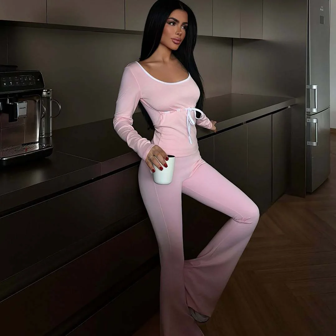 2026 Spring New Arrival: Color-Blocked Tie-Detail Fashionable Minimalist Versatile T-Shirt - Slim-Fit Socialite Women's Wear
2026 Spring New Arrival: Color-Blocked Tie-Detail Fashionable Minimalist Versatile T-Shirt - Slim-Fit Socialite Women's Wear