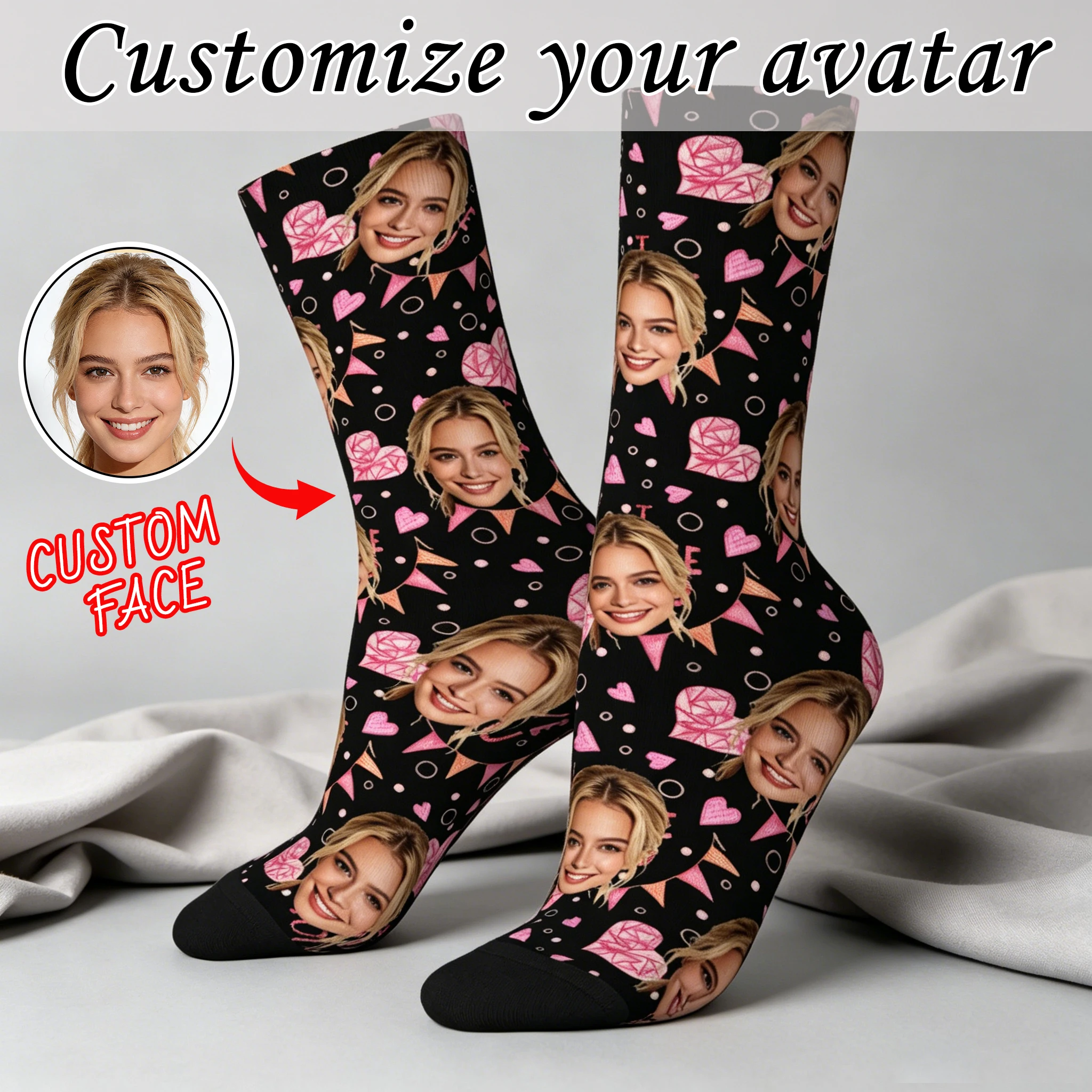 Custom Face Socks Personalized Photo Socks Customizable Funny Socks with Your Picture Available Unique Gift for Couple
Custom Face Socks Personalized Photo Socks Customizable Funny Socks with Your Picture Available Unique Gift for Couple