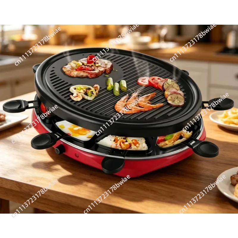 Electric BBQ Grill Perfect Fondue Grill Combo for 8 People round electric barbecue cheese grill non-stick cooking plate
Electric BBQ Grill Perfect Fondue Grill Combo for 8 People round electric barbecue cheese grill non-stick cooking plate