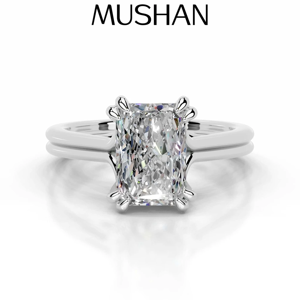 MUSHAN Custom Jewelry 925 Sterling Silver Ring Moissanite D Color VVS1 Fine Splendid Princess Winsome Rings Diamond Accessories
MUSHAN Custom Jewelry 925 Sterling Silver Ring Moissanite D Color VVS1 Fine Splendid Princess Winsome Rings Diamond Accessories