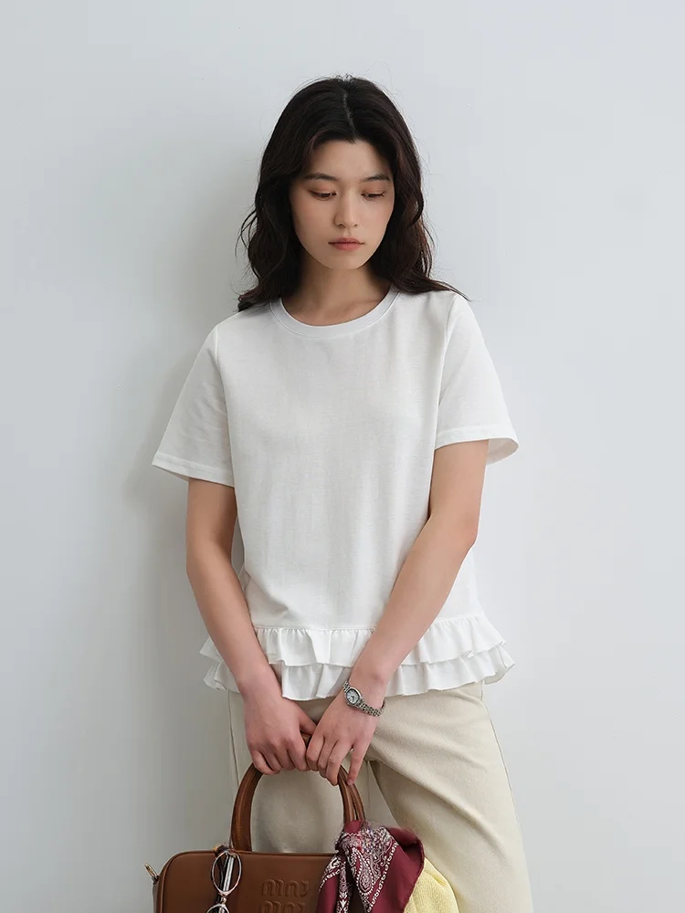 Gansen Women's Slim Fit round Ne ort Sve T-irt Double Layer Wood ain Hem Design Breathable Sweat Absorbent Cotton ...
Gansen Women's Slim Fit round Ne ort Sve T-irt Double Layer Wood ain Hem Design Breathable Sweat Absorbent Cotton ...