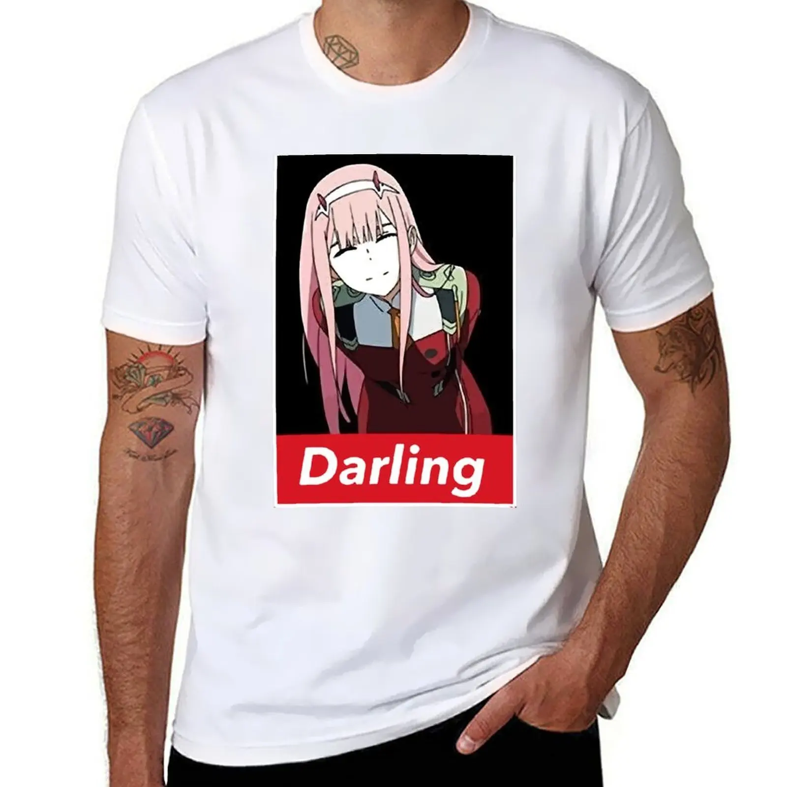 Discover Cool Zero Two Smile Darling in The FRANXX 002 Inspired Unisex MenWomen T-Shirt man t shirts graphic T-Shirt 
Discover Cool Zero Two Smile Darling in The FRANXX 002 Inspired Unisex MenWomen T-Shirt man t shirts graphic T-Shirt