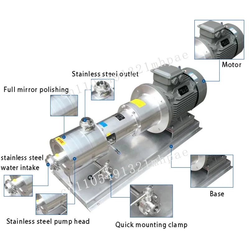 High viscosity sanitary stainless steel high shear shampoo mixed emulsification industrial homogenizing pump
High viscosity sanitary stainless steel high shear shampoo mixed emulsification industrial homogenizing pump
