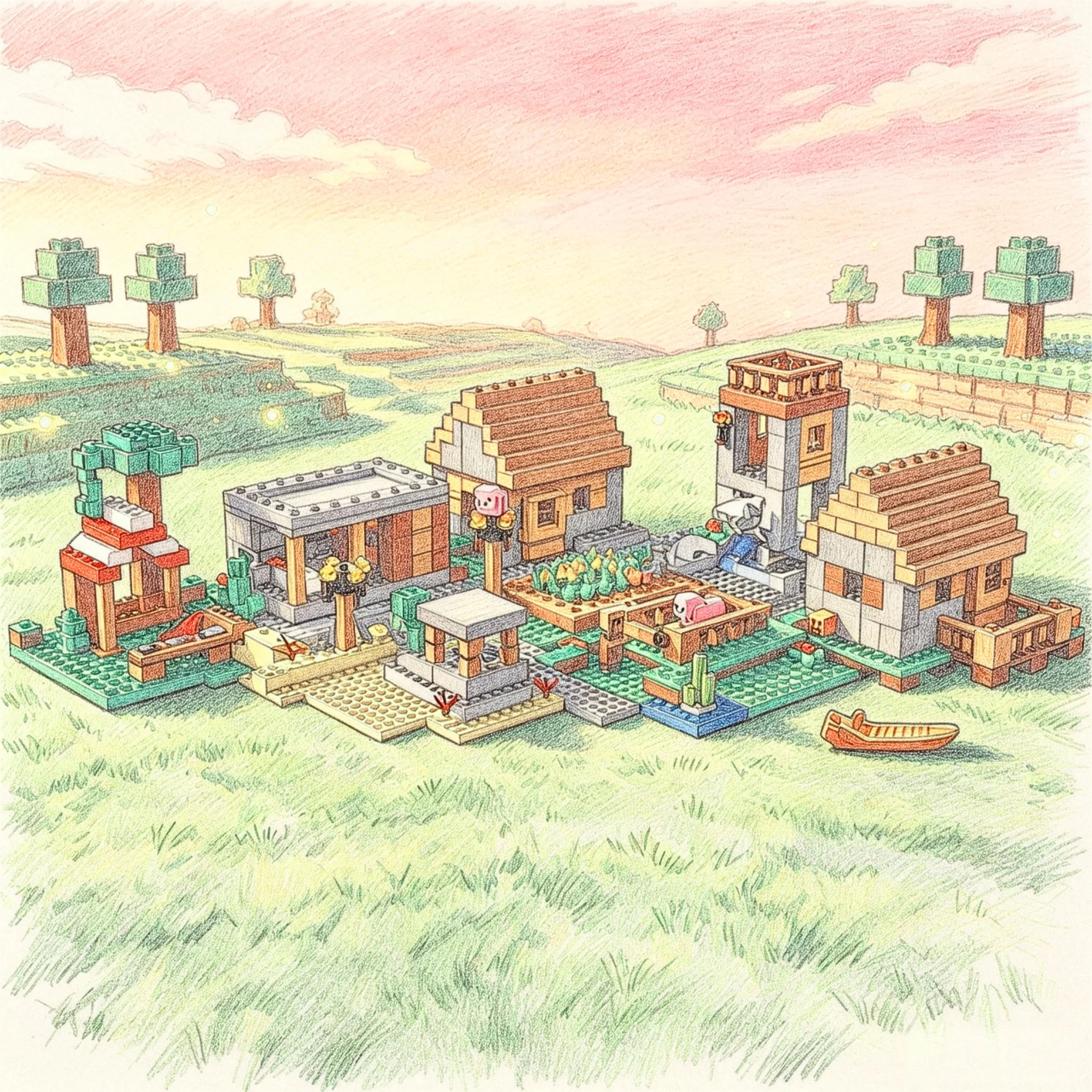 The new popular big farm hut village house brick toy is suitable for holiday gifts for young men and women
The new popular big farm hut village house brick toy is suitable for holiday gifts for young men and women