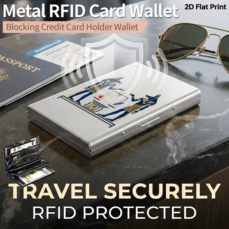 Egyptian Anubis Mythology RFID Blocking Metal Card Holder Ultra-Thin Frosted Credit Card Protector Side Opening Anti-Theft Slim
Egyptian Anubis Mythology RFID Blocking Metal Card Holder Ultra-Thin Frosted Credit Card Protector Side Opening Anti-Theft Slim