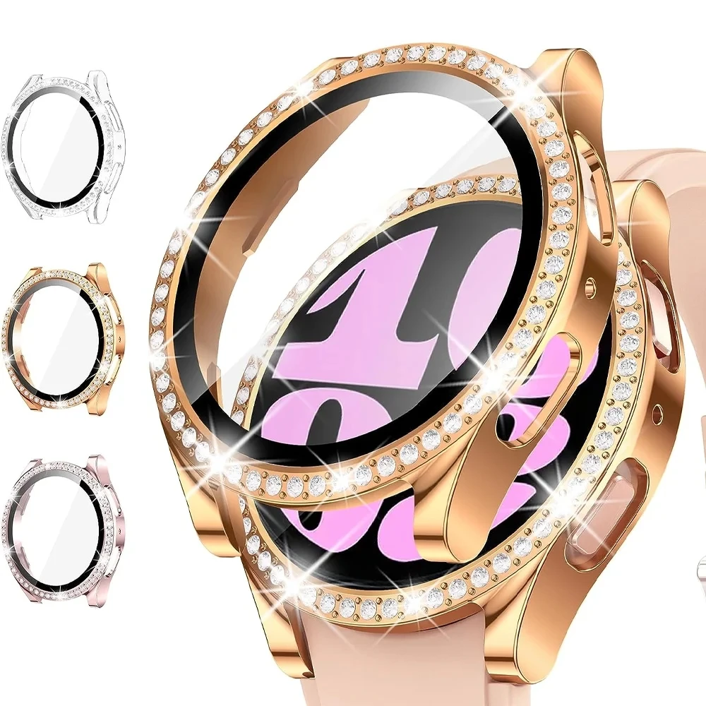 Bling Case for Samsung Galaxy Watch 6 Screen Protector 40mm 44mm Tempered Glass Diamond Bumper Galaxy Watch 4 Cover Accessories
Bling Case for Samsung Galaxy Watch 6 Screen Protector 40mm 44mm Tempered Glass Diamond Bumper Galaxy Watch 4 Cover Accessories