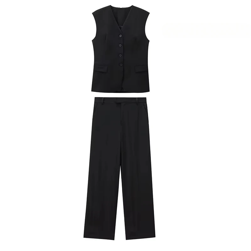 TRAFZR 2-piece Sets for Women Office Lady Minimalist Sets Vacation Outfits Woman 2024 Elegant Casual Women's Pants Set
TRAFZR 2-piece Sets for Women Office Lady Minimalist Sets Vacation Outfits Woman 2024 Elegant Casual Women's Pants Set