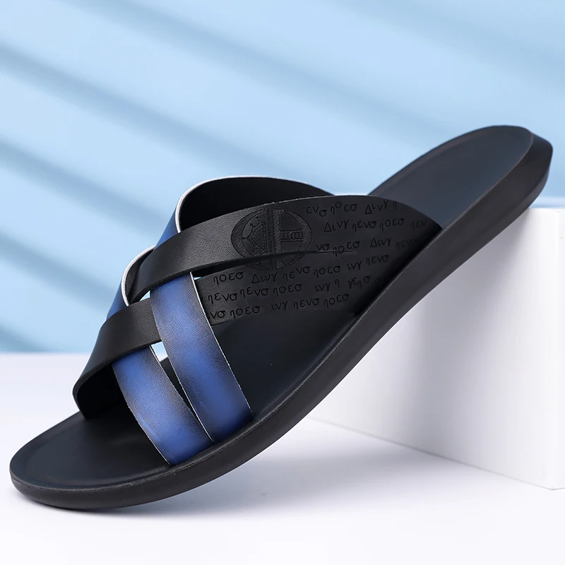 Men Genuine Leather Slippers Summer Beach Leather Sandals Casual Outdoor Leather Shoes
Men Genuine Leather Slippers Summer Beach Leather Sandals Casual Outdoor Leather Shoes