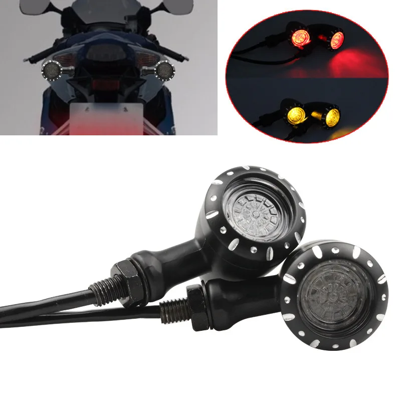 12V Motorcycle LED Turn Signal Brake Running Lamp Modified Bullet Turn Signal Lights LED Universal Motorcycle Indicator Lamp
12V Motorcycle LED Turn Signal Brake Running Lamp Modified Bullet Turn Signal Lights LED Universal Motorcycle Indicator Lamp