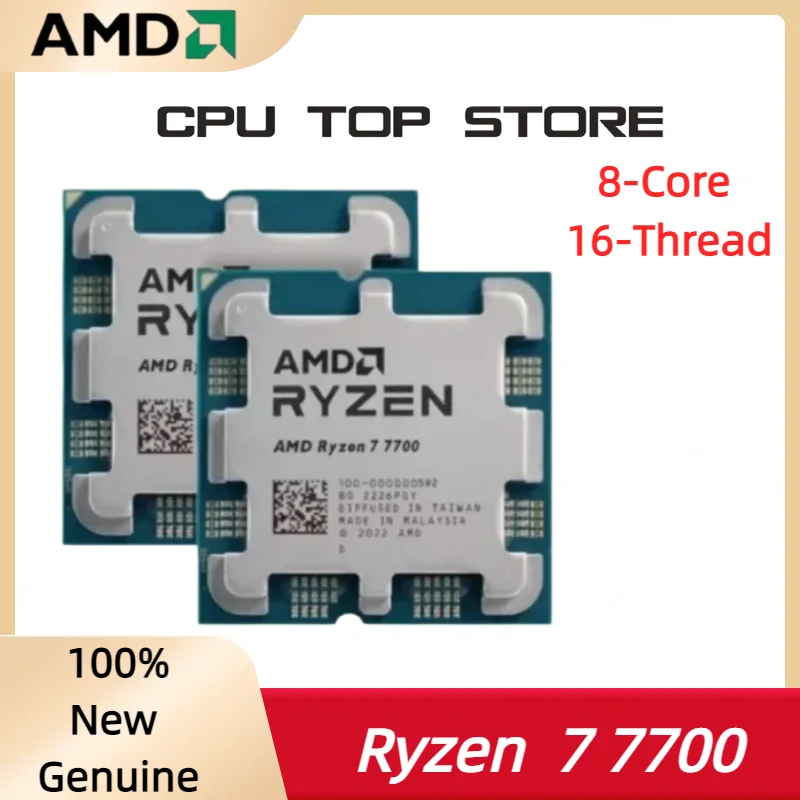 Amd Ryzen R7 7700 Cpu Processor 3.8Ghz 8-Core 16-Thread Cpu L3=32M Socket Am5 In Stock
Amd Ryzen R7 7700 Cpu Processor 3.8Ghz 8-Core 16-Thread Cpu L3=32M Socket Am5 In Stock