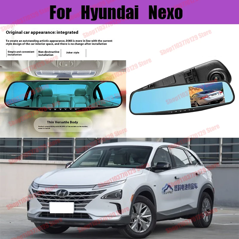 For Hyundai Nexo High definition dual lens driving recorder with front and rear dual recording reverse images Car dvr
For Hyundai Nexo High definition dual lens driving recorder with front and rear dual recording reverse images Car dvr