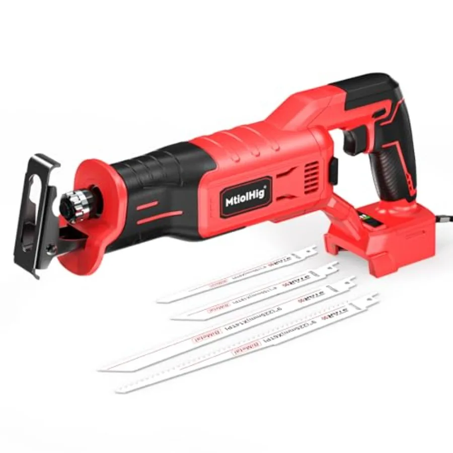 Cordless Reciprocating Saw for Milwaukee 18V Battery: 3200 SPM Brushless Sawzall 3 Variable Speed 1" Stroke Length Keyless Blad
Cordless Reciprocating Saw for Milwaukee 18V Battery: 3200 SPM Brushless Sawzall 3 Variable Speed 1" Stroke Length Keyless Blad