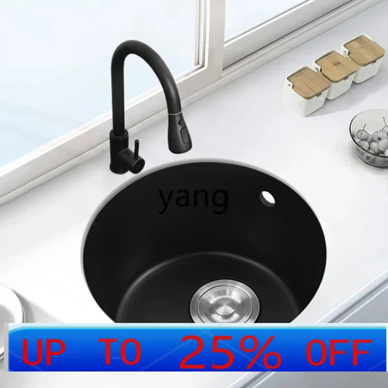 LTT quartz stone sink Nakajima bar counter round small single sink vegetable basin kitchen sink
LTT quartz stone sink Nakajima bar counter round small single sink vegetable basin kitchen sink