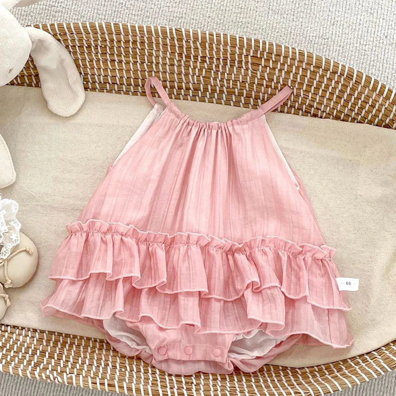 2026 New Summer 0-24M Children Clothes Infant Baby Girls Bodysuits Sleeveless Cotton Solid Color Toddler Baby Girls Jumpsuit
2026 New Summer 0-24M Children Clothes Infant Baby Girls Bodysuits Sleeveless Cotton Solid Color Toddler Baby Girls Jumpsuit