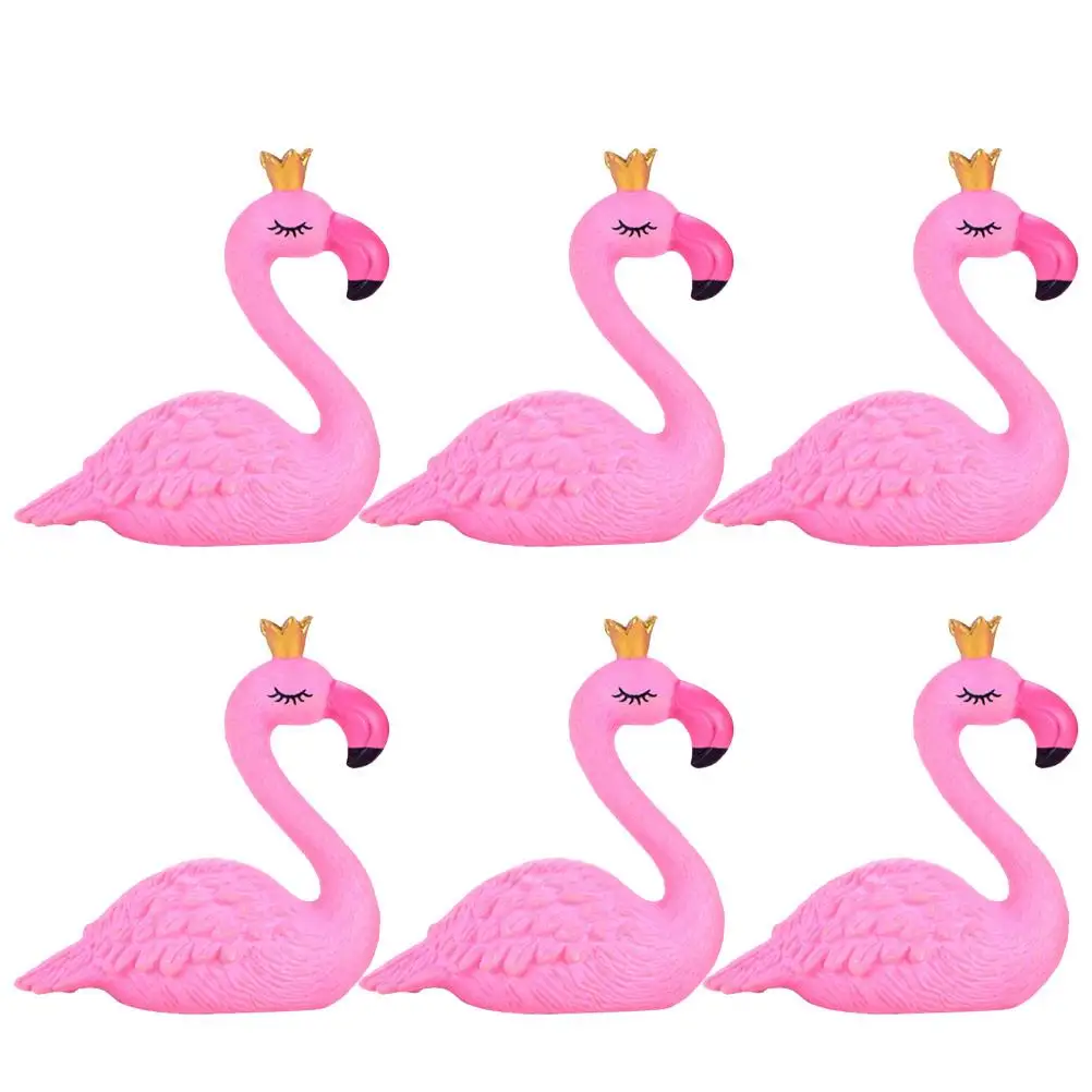 6 Mini Flamingo Figurines PVC Crown Pink Animals Lawn Decor Desktop Sculpture Miniature Garden Decoration Accessories
6 Mini Flamingo Figurines PVC Crown Pink Animals Lawn Decor Desktop Sculpture Miniature Garden Decoration Accessories