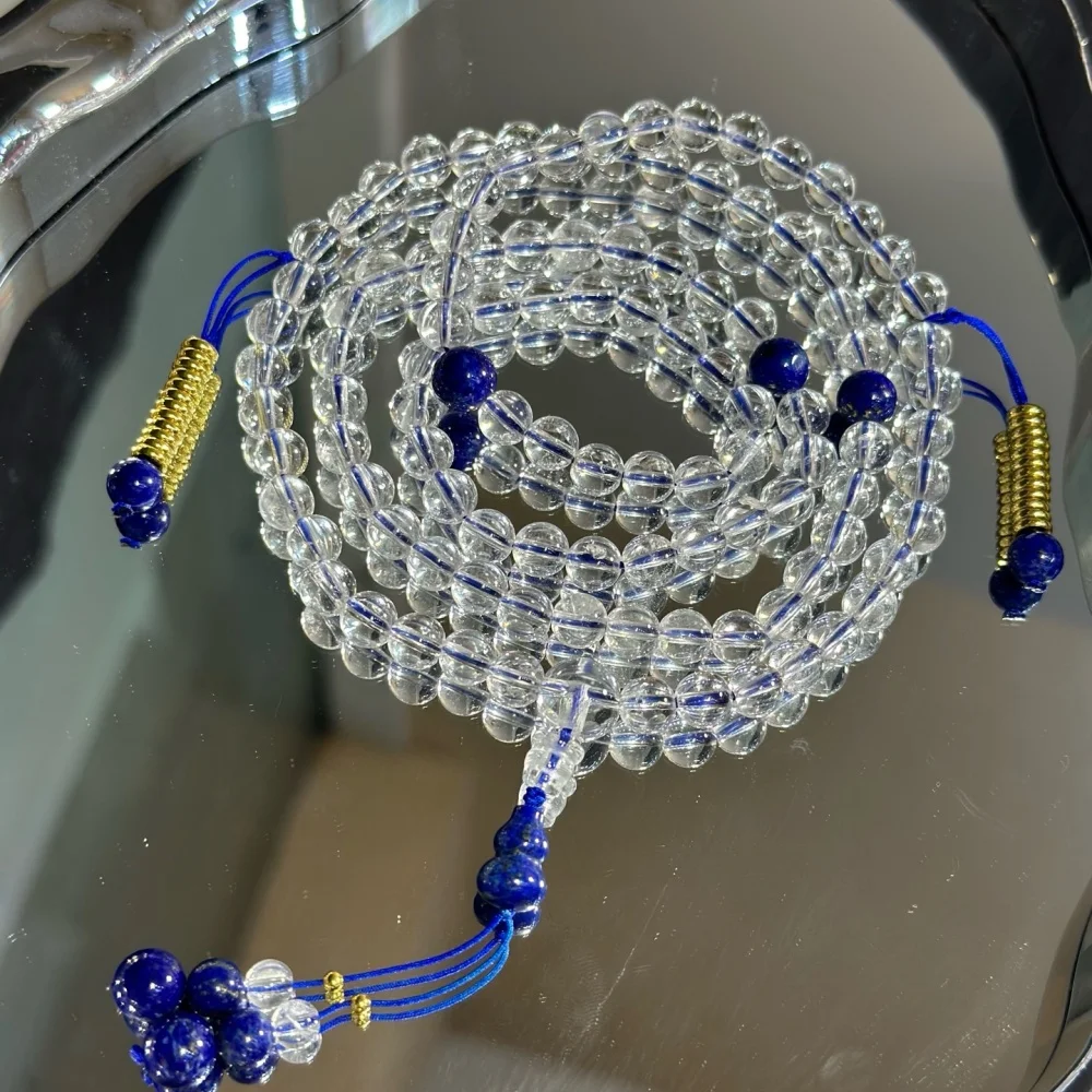 6.6mm Natural Clear Quartz Lapis Lazuli Gourd Chain Necklace for Women Clavicle Fashion Healing Jewelry Gift - 1 Piece
6.6mm Natural Clear Quartz Lapis Lazuli Gourd Chain Necklace for Women Clavicle Fashion Healing Jewelry Gift - 1 Piece