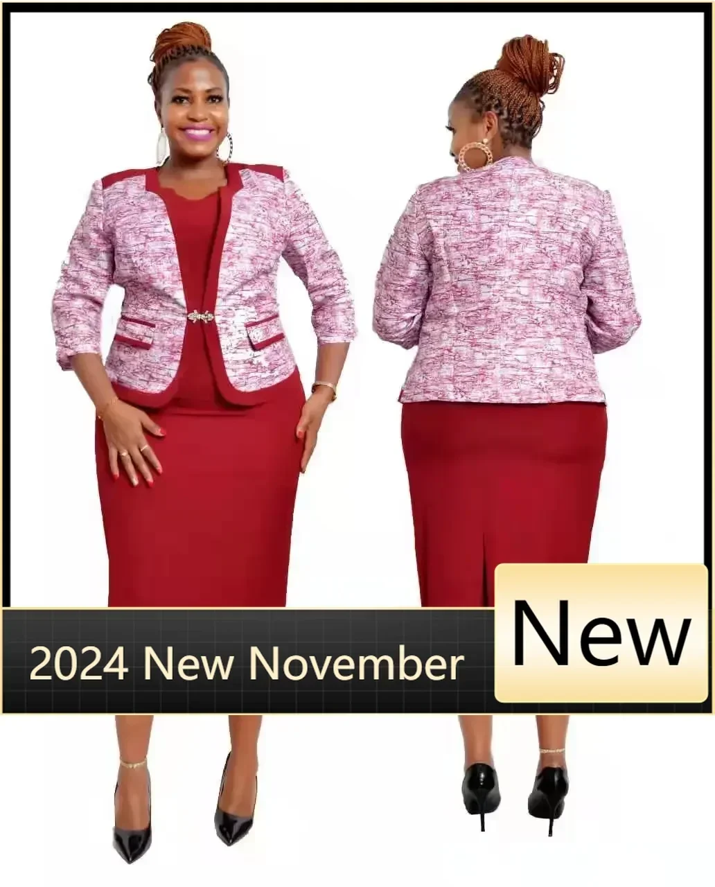 Customized African Dresses For Women Office Lady African Clothes Two Piece Set High Quality Print Coat Top and Dress Sets Vestid
Customized African Dresses For Women Office Lady African Clothes Two Piece Set High Quality Print Coat Top and Dress Sets Vestid