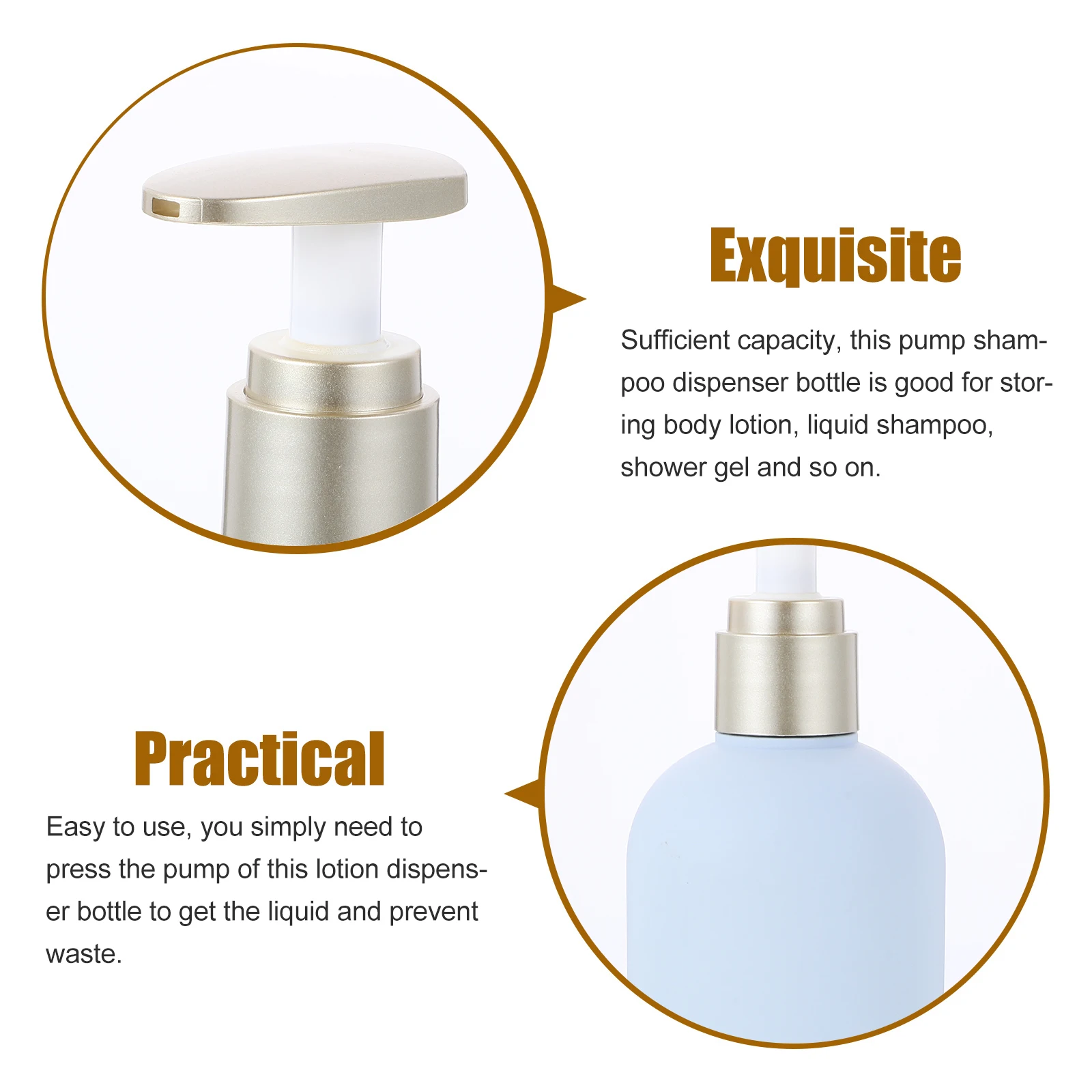 Refillable Pump Bottle Shampoo Lotion Dispenser Travel Size Empty Press Bottles For Body Wash Shower Gel 120Ml Portable Durable
Refillable Pump Bottle Shampoo Lotion Dispenser Travel Size Empty Press Bottles For Body Wash Shower Gel 120Ml Portable Durable