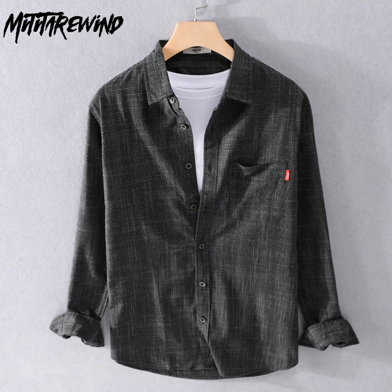 Four Seasons Harajuku Shirt Men Daily Casual Long Sleeve Shirts Lapel 100% Cotton Shirt with Pocket Simple Top Versatile Shirt
Four Seasons Harajuku Shirt Men Daily Casual Long Sleeve Shirts Lapel 100% Cotton Shirt with Pocket Simple Top Versatile Shirt