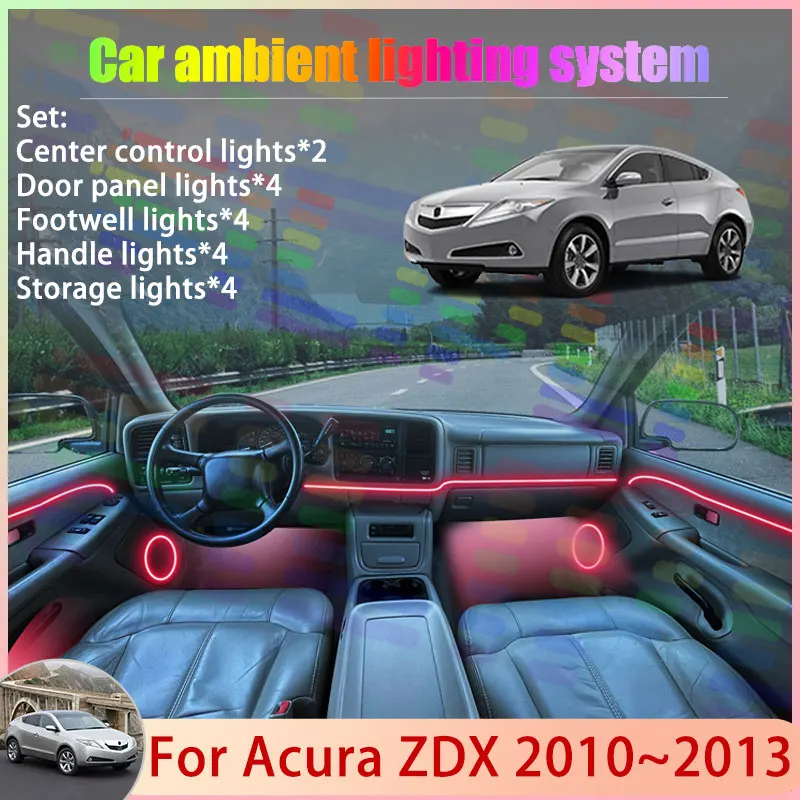 Для Acura ZDX 2010-2013 YB1 MK1 1-го поколения 2011-2012 годов: Комплект атмосферной RGB-подсветки с эффектом бегущих огней (2/24 шт.)
Для Acura ZDX 2010-2013 YB1 MK1 1-го поколения 2011-2012 годов: Комплект атмосферной RGB-подсветки с эффектом бегущих огней (2/24 шт.)