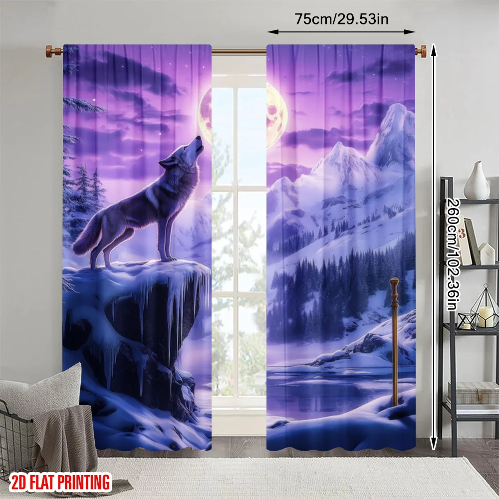 2pc,2D plane printing Curtains Digital Printed Lunar Howl Versatile 100% Polyester (without rod) Decorations Outdoor Perfect
2pc,2D plane printing Curtains Digital Printed Lunar Howl Versatile 100% Polyester (without rod) Decorations Outdoor Perfect