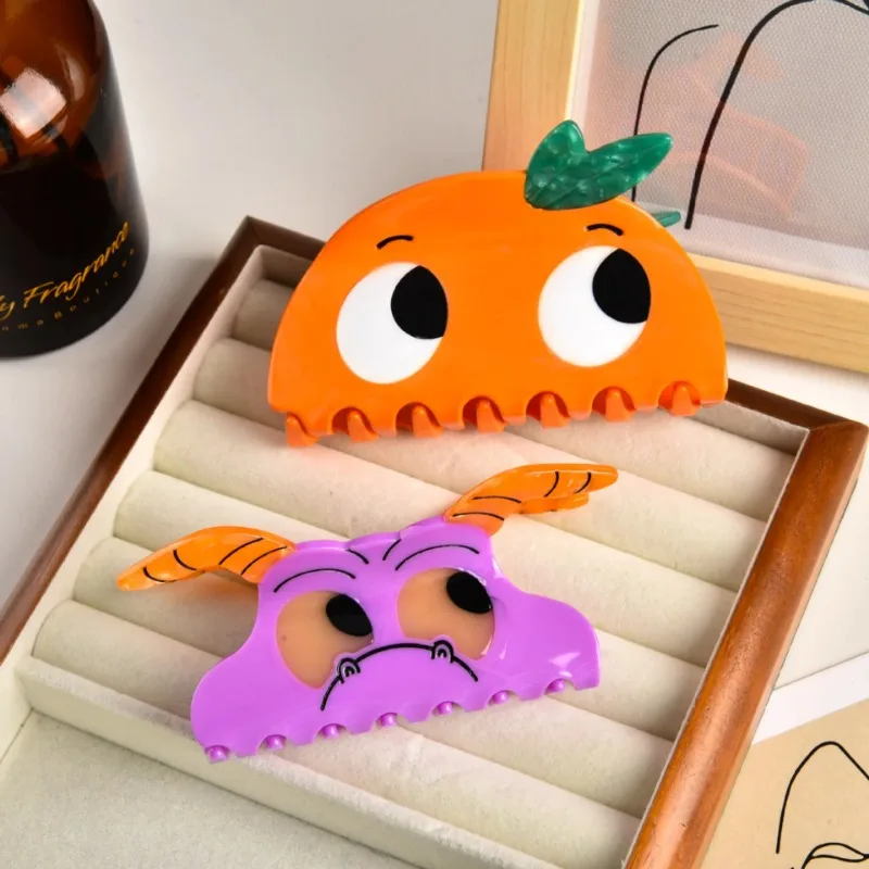 Funny Orange Devil Hair Claw Acetate Cartoon Cute Hair Clip Hairwear Shark Clip for Women Girls Halloween Hair Accessories
Funny Orange Devil Hair Claw Acetate Cartoon Cute Hair Clip Hairwear Shark Clip for Women Girls Halloween Hair Accessories