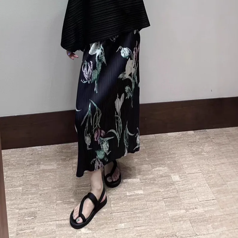 Split Loose Large Size Elastic Waist Printed Pleated Women's Bustier Skirt Miyake 2025 Summer New Fashion Casual Versatile Skirt
Split Loose Large Size Elastic Waist Printed Pleated Women's Bustier Skirt Miyake 2025 Summer New Fashion Casual Versatile Skirt