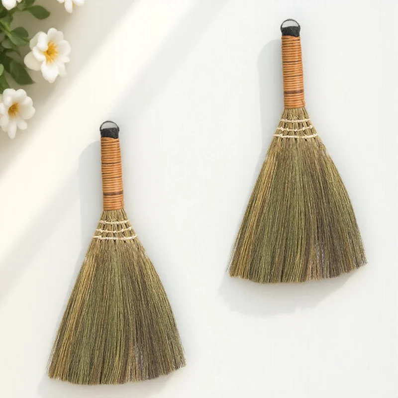 2 Pcs Handmade Broom Straw Cleaning Small Brooms for Sweeping Practical Home Tool
2 Pcs Handmade Broom Straw Cleaning Small Brooms for Sweeping Practical Home Tool