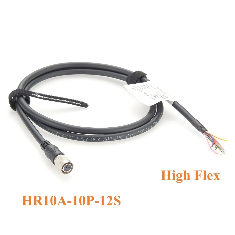 Compatible Hirose 12Pin Female HR10A-10P-12S to Open End Flying Cable Camera Power I/O Trigger Cord for Omron Teledyne DALSA
Compatible Hirose 12Pin Female HR10A-10P-12S to Open End Flying Cable Camera Power I/O Trigger Cord for Omron Teledyne DALSA