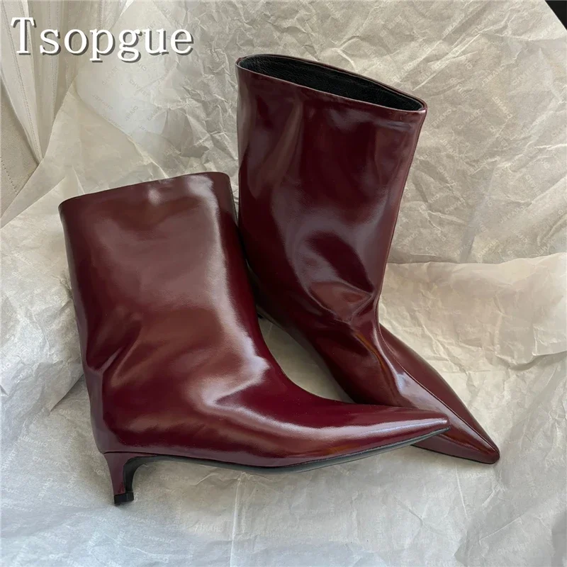 Luxury Design Wide Leg Boots Women Boots Pointed Toe Kitten Heels Calf Mid Chelsea Boots Ladies Office Dress Shoes
Luxury Design Wide Leg Boots Women Boots Pointed Toe Kitten Heels Calf Mid Chelsea Boots Ladies Office Dress Shoes