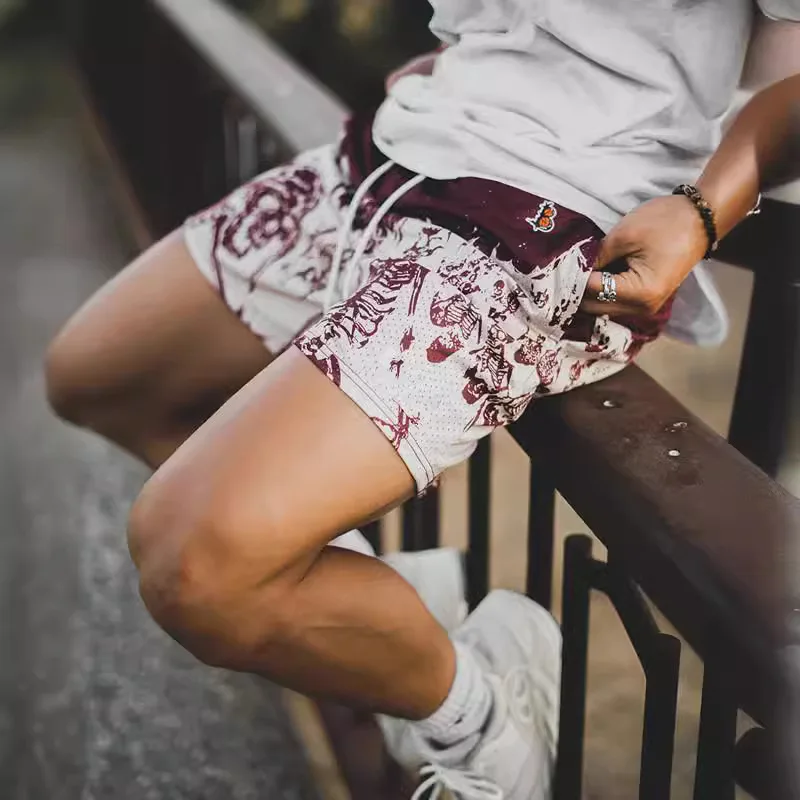 Мужские баскетбольные шорты в американском стиле, летние шорты для бега, быстросохнущие, дышащие, длиной до колена, универсальные, для уличной моды
Мужские баскетбольные шорты в американском стиле, летние шорты для бега, быстросохнущие, дышащие, длиной до колена, универсальные, для уличной моды