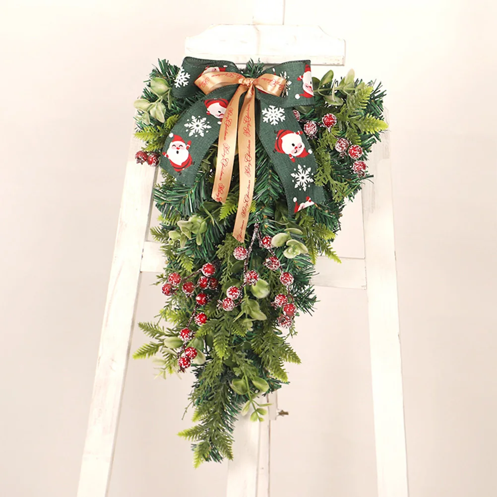 Xmas Teardrop Swag Plastic Wreath Decorations Door Hanging Outdoor Christmas Cane Wreath Xmas Tree Holiday
Xmas Teardrop Swag Plastic Wreath Decorations Door Hanging Outdoor Christmas Cane Wreath Xmas Tree Holiday