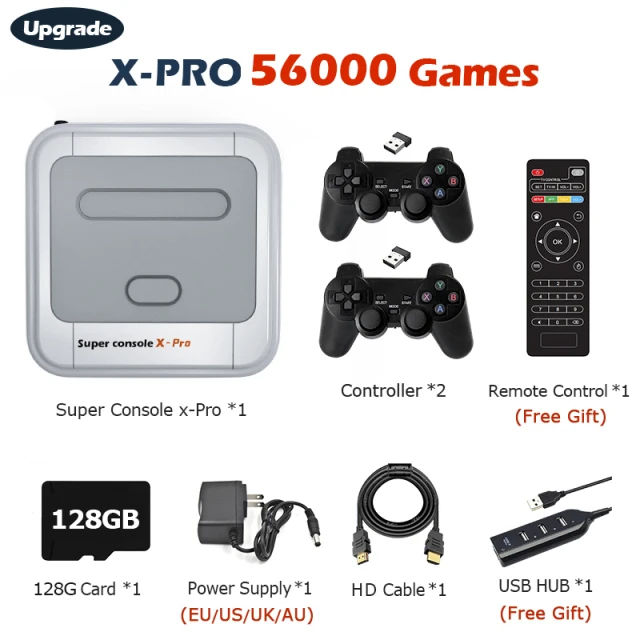 Ретро супер консоль X PRO ТВ Видео игровая консоль для PSP/PS1/MD/N64 WiFi Поддержка HD встроенный 50 эмуляторов с 50000 + играми
Ретро супер консоль X PRO ТВ Видео игровая консоль для PSP/PS1/MD/N64 WiFi Поддержка HD встроенный 50 эмуляторов с 50000 + играми