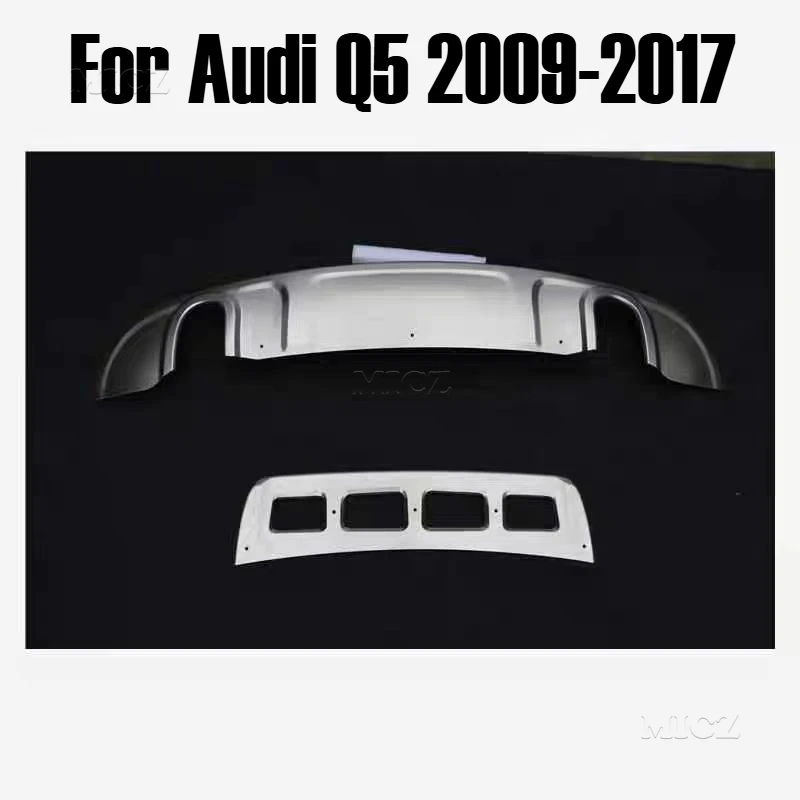 Автомобильные аксессуары для Audi Q5 2009-2017, высококачественная нержавеющая сталь, защитная пластина до и после бампера, предотвращение столкновений 
Автомобильные аксессуары для Audi Q5 2009-2017, высококачественная нержавеющая сталь, защитная пластина до и после бампера, предотвращение столкновений