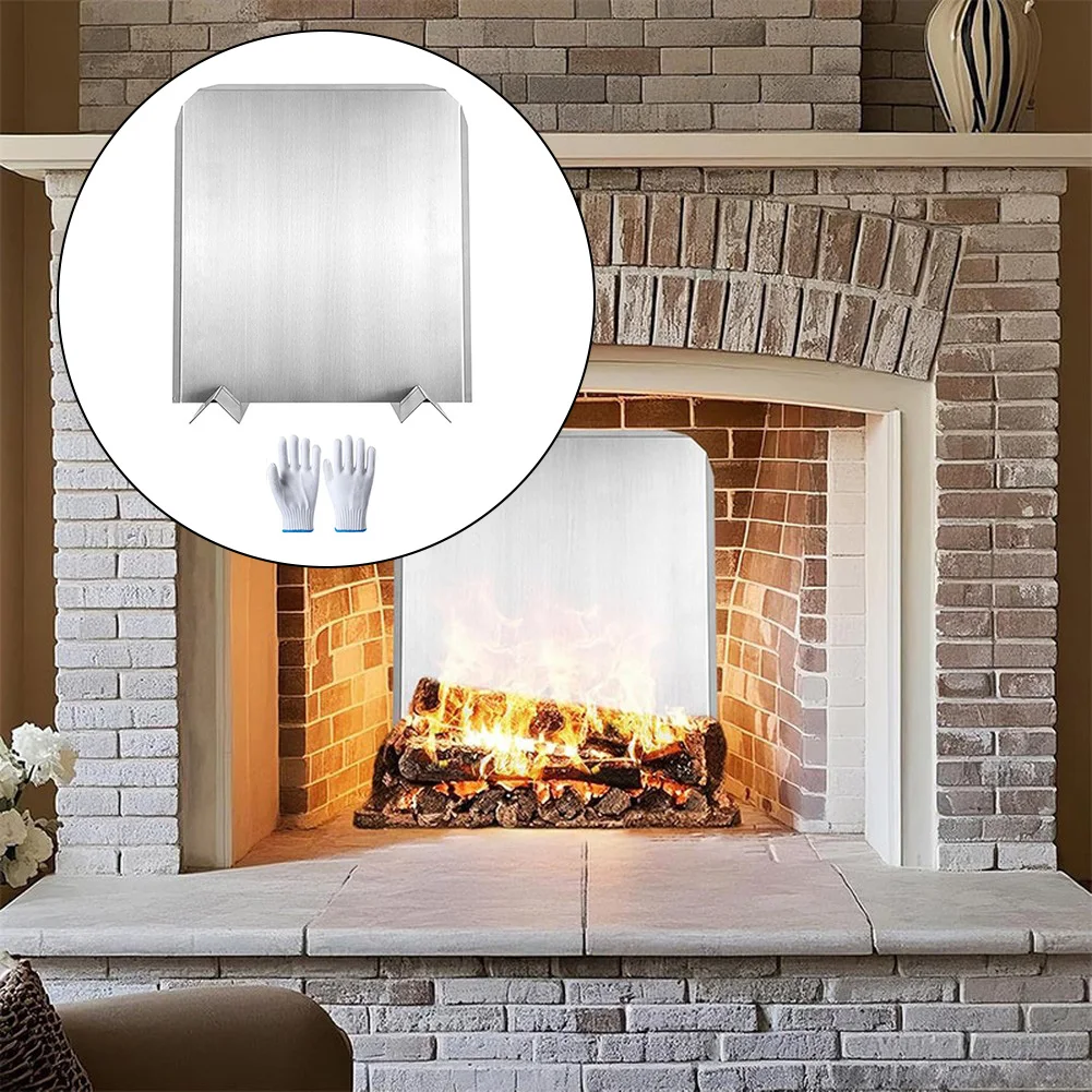 Fireplace Back Panel Stainless Steel With Adjustable Bracket For Heat Reflection And Protection 16x18 Inches Outdoor Cooking
Fireplace Back Panel Stainless Steel With Adjustable Bracket For Heat Reflection And Protection 16x18 Inches Outdoor Cooking