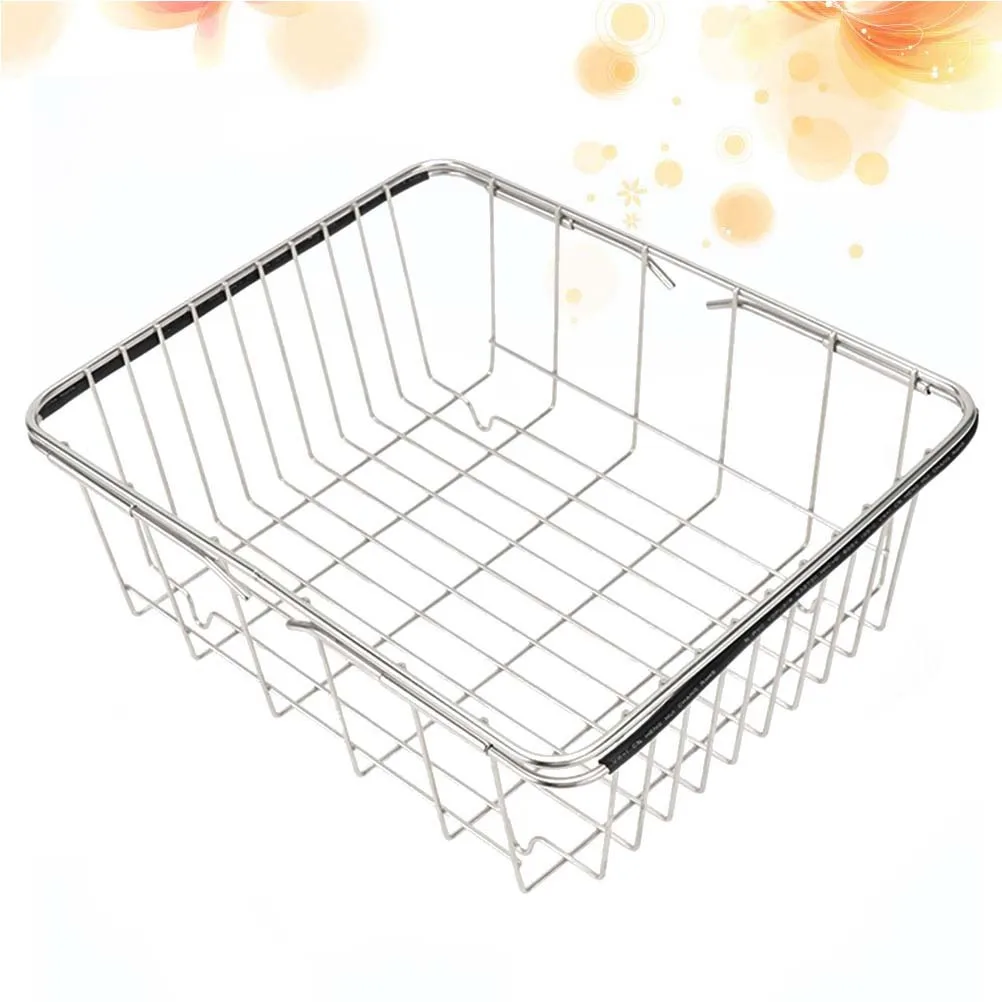 Stainless Steel Sink Drain Basket Expandable Dish Drying Rack Rustproof Food Grade Kitchen Countertop Drainer Flat Net
Stainless Steel Sink Drain Basket Expandable Dish Drying Rack Rustproof Food Grade Kitchen Countertop Drainer Flat Net
