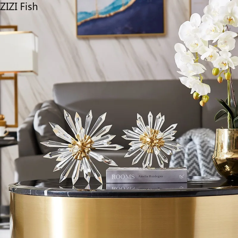 Creative Crystal Sea Urchin Sculpture Abstract Artwork Metal Ornaments Desk Decoration Crystal Flower Ball Statue Modern Decor
Creative Crystal Sea Urchin Sculpture Abstract Artwork Metal Ornaments Desk Decoration Crystal Flower Ball Statue Modern Decor