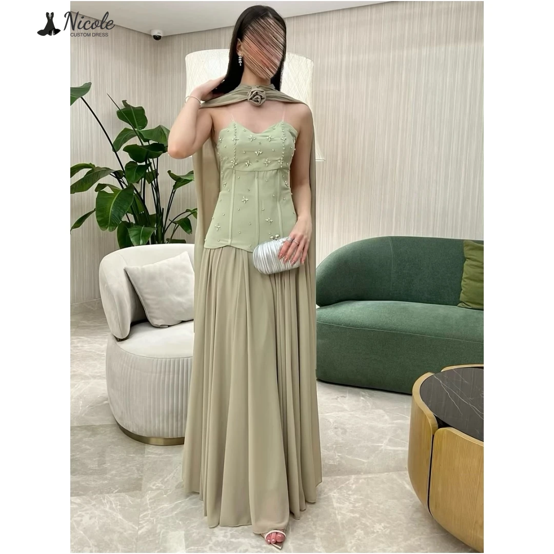 Nicole Line A Dresses Gala Dress Custom Made Evening Dresses Woman Elegant Dress Luxury Dresses for Party Ribbon Bead Embroidery
Nicole Line A Dresses Gala Dress Custom Made Evening Dresses Woman Elegant Dress Luxury Dresses for Party Ribbon Bead Embroidery
