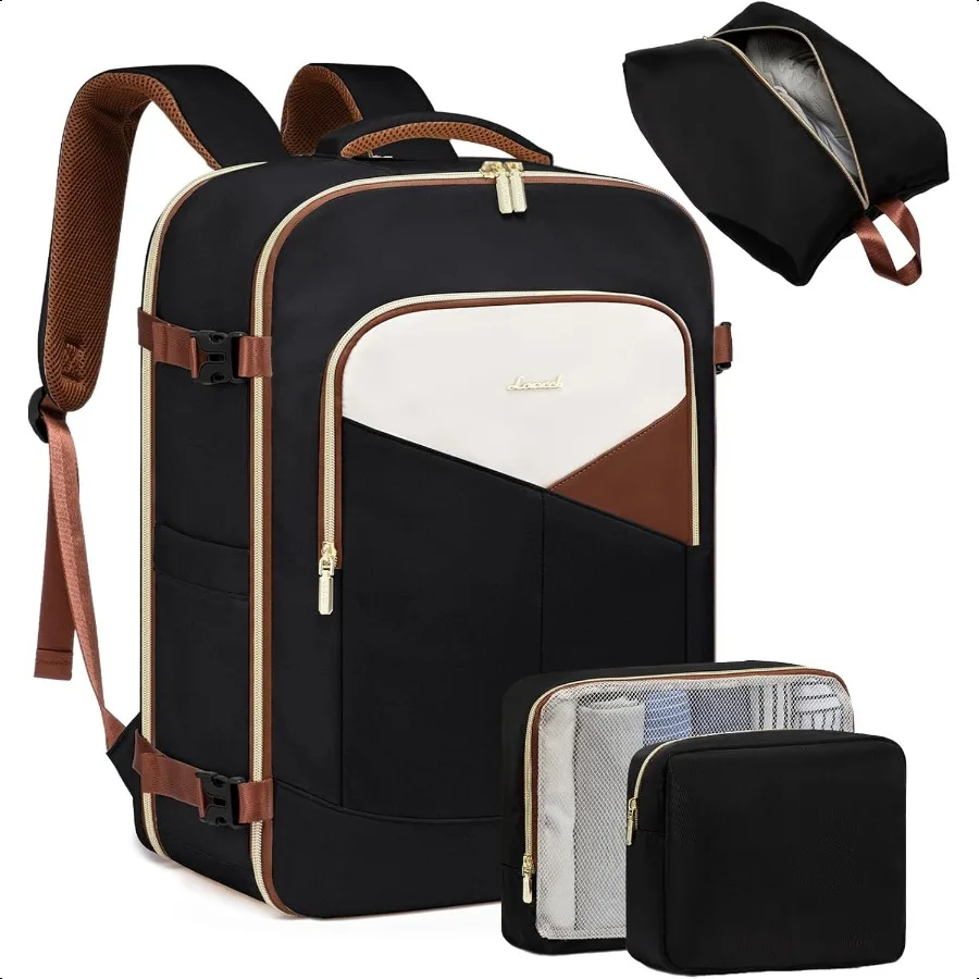 Large Travel Backpack for WomenMenTSA Carry on Backpack for Airplanes with 3 Packing Cubes Personal Item Bag Fit 17 Laptop 40L
Large Travel Backpack for WomenMenTSA Carry on Backpack for Airplanes with 3 Packing Cubes Personal Item Bag Fit 17 Laptop 40L