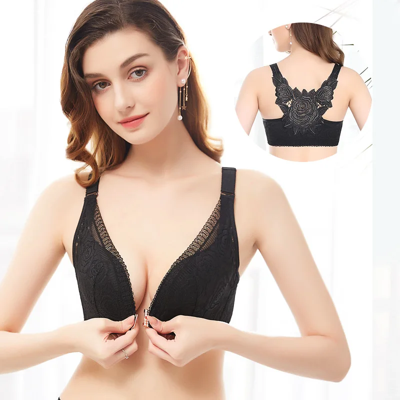Large Size Bra New Arrival Lace Sensual Underwear with Steel Ring Support Adjustable Large Cup Rose Back Design
Large Size Bra New Arrival Lace Sensual Underwear with Steel Ring Support Adjustable Large Cup Rose Back Design