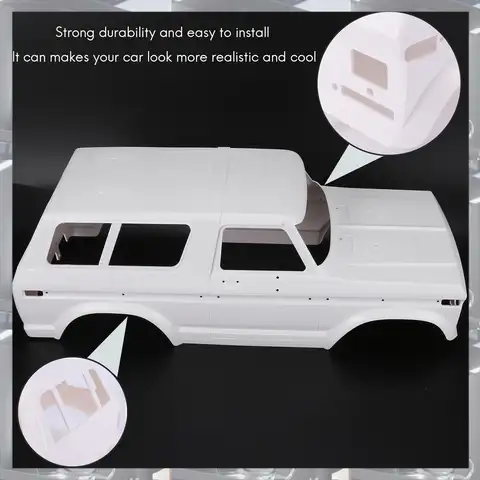 A84F-RC Crawler Car Parts Hard Plastic Body Car Shell 313Mm Wheelbase Unassembled Kit For Axial SCX10 90046 Traxxas 4 Ford Bronc