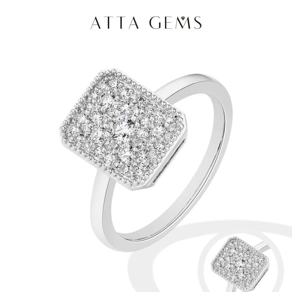 ATTAGEMS S925 Sterling Silver Rectangular Full Moissanite Rings for Women Man Engagement Ring Anniversary Jewelry Halloween Gift 
ATTAGEMS S925 Sterling Silver Rectangular Full Moissanite Rings for Women Man Engagement Ring Anniversary Jewelry Halloween Gift