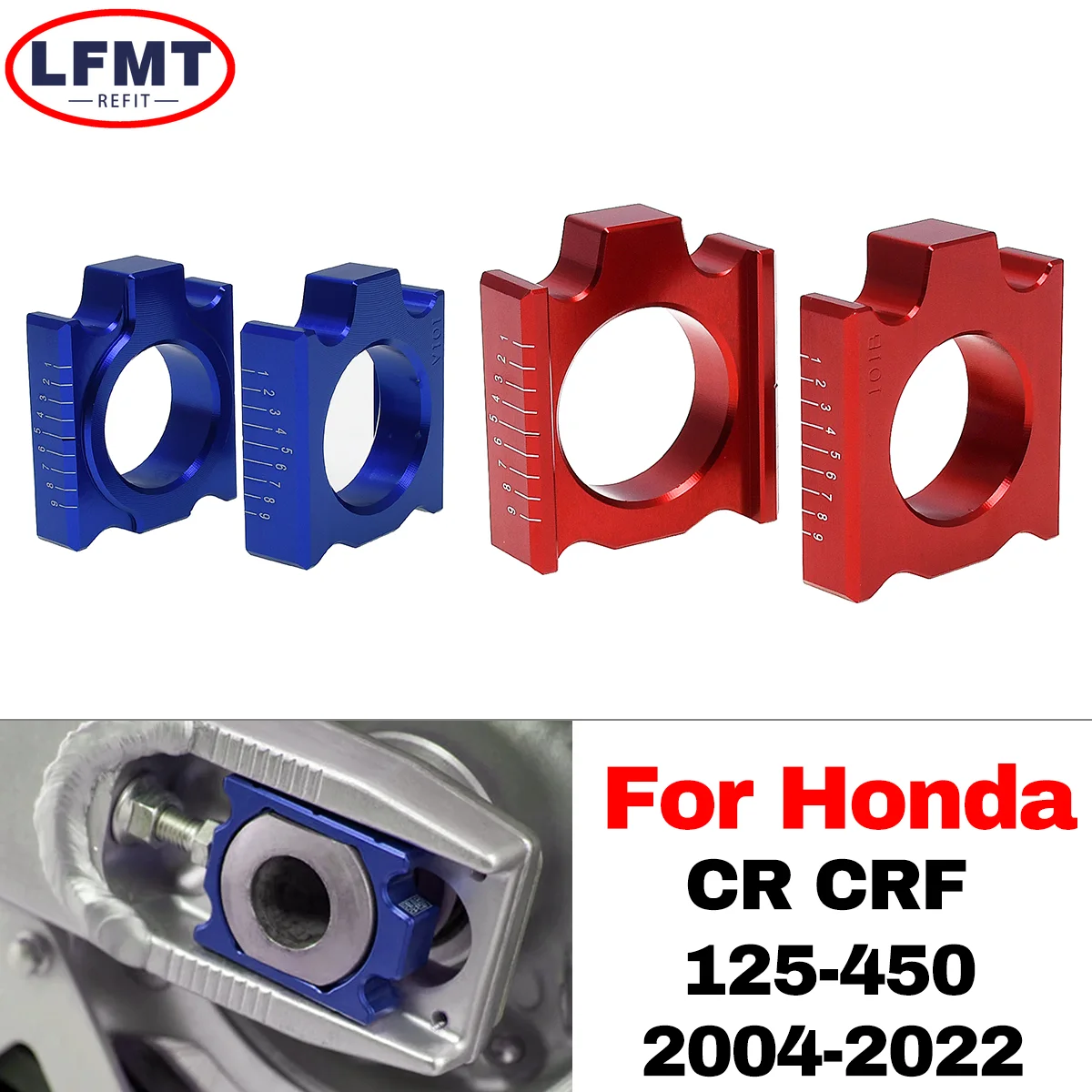 Motorcycle Rear Axle Blocks Chain For Honda CR125 CR250 CRF250R CRF250X CRF250RX CRF450R CRF450X 450L 450RX Motocross 2004-2022
Motorcycle Rear Axle Blocks Chain For Honda CR125 CR250 CRF250R CRF250X CRF250RX CRF450R CRF450X 450L 450RX Motocross 2004-2022