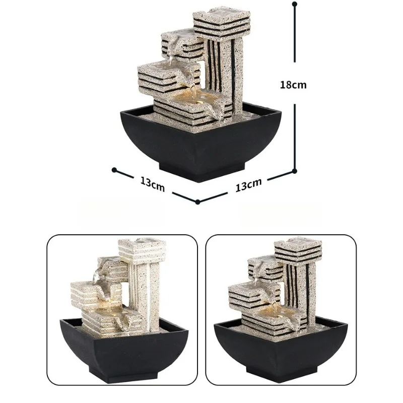 【Popular】Tabletop Water Fountain Led Light Indoor Decoration Feng Shui Ornaments For Home Office Desk Decorative Gift
【Popular】Tabletop Water Fountain Led Light Indoor Decoration Feng Shui Ornaments For Home Office Desk Decorative Gift