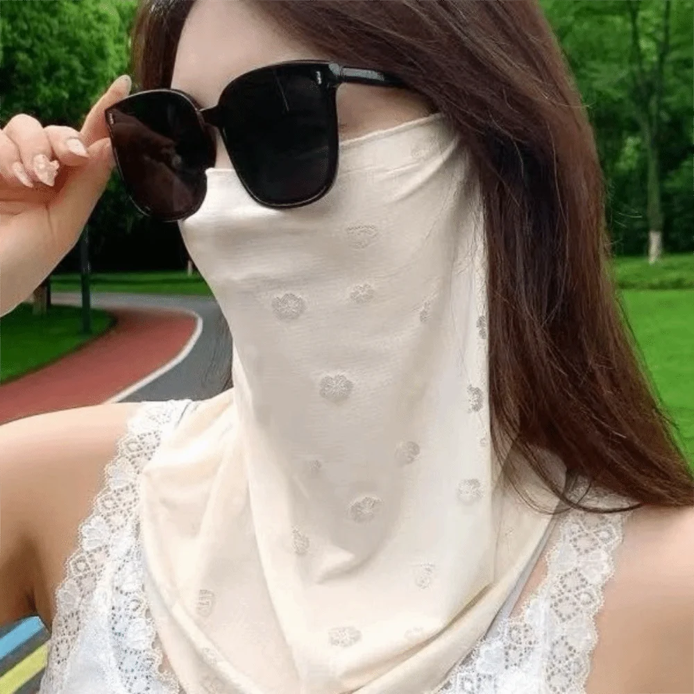 Thin Sun Protection Face Mask Dust Proof Nylon Breathable Face Cover Solid Color Flower Printed Sunscreen Veil Cycling Riding
Thin Sun Protection Face Mask Dust Proof Nylon Breathable Face Cover Solid Color Flower Printed Sunscreen Veil Cycling Riding