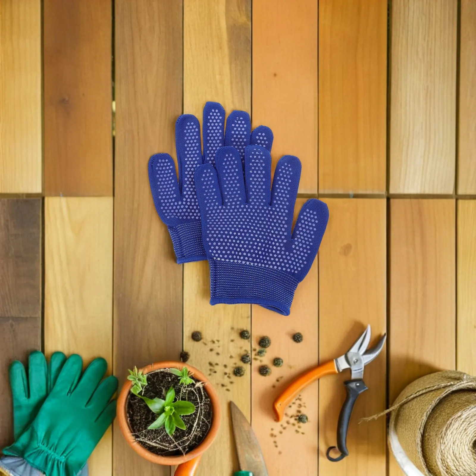 3Pairs Children Gardening Gloves Protective Thickened Palm Lightweight Mesh Back Kids Outdoor Gardening Gloves for Planting
3Pairs Children Gardening Gloves Protective Thickened Palm Lightweight Mesh Back Kids Outdoor Gardening Gloves for Planting