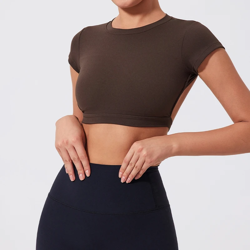 Hearuisavy Sports Shirts Workout Tops Fitness Activewear Female Quick-Dry Yoga Clothes Sport Crop Tops Backless Gym Top Women
Hearuisavy Sports Shirts Workout Tops Fitness Activewear Female Quick-Dry Yoga Clothes Sport Crop Tops Backless Gym Top Women