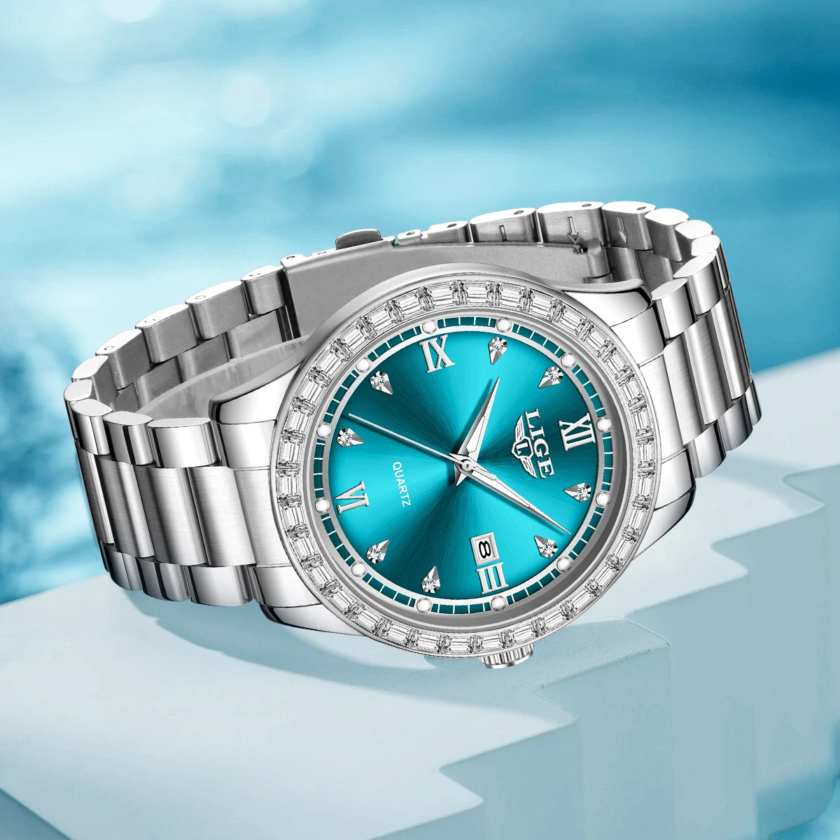 LIGE Original Quartz Watch for Women Diamond Dial Stainless Steel Waterproof Luminous Elegant Women's Wristwatches Reloj Mujer
LIGE Original Quartz Watch for Women Diamond Dial Stainless Steel Waterproof Luminous Elegant Women's Wristwatches Reloj Mujer