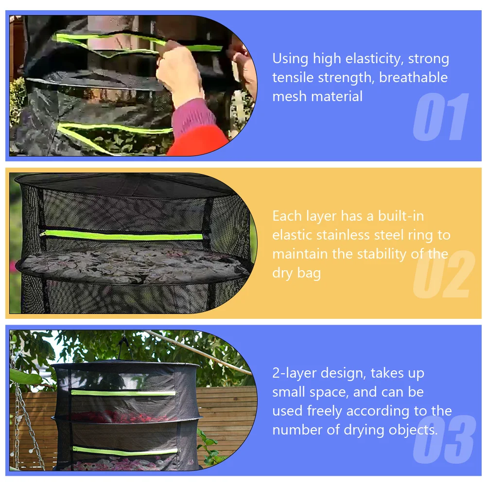 Two layer 60cm Diameter Foldable Herb Dry Rack Plant Two Layer Drying Mesh Food Net Stainless Food Drying Mesh Steel Black
Two layer 60cm Diameter Foldable Herb Dry Rack Plant Two Layer Drying Mesh Food Net Stainless Food Drying Mesh Steel Black